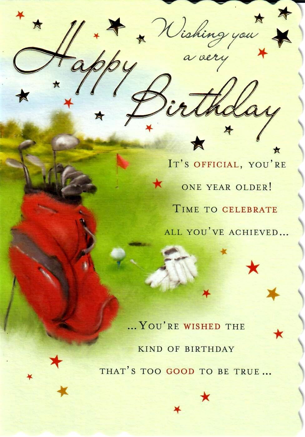 Traditional Birthday Card Birthday - 7 x 5 inches - Piccadilly Greetings