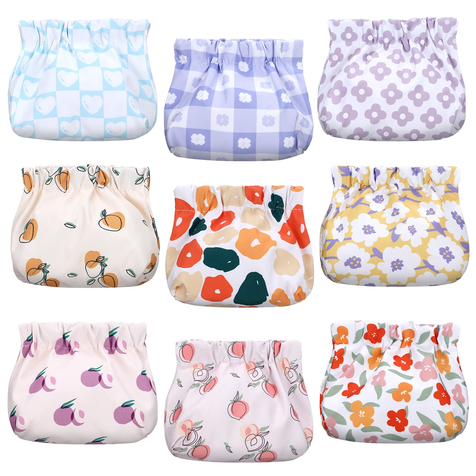 Photo 1 of Buryeah 9 Pcs Mini Makeup Bag for Purse Cosmetic Bag Small Pouches Waterproof Travel Lipstick Organizer for Women(4.7 x 5.1 Inch)