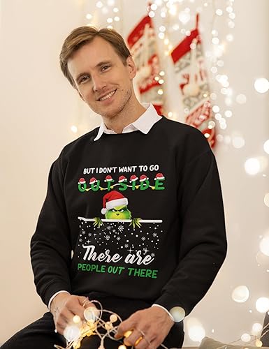 ALLNTRENDS Adult Sweatshirt Don't Want To Go Outside Ugly