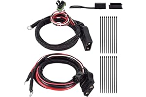 42014 42015 4 Pin Truck and Plow Side Battery Cable Fits for Western SnowEx Fisher Blizzard Snow Plow Replace# 48295, Power C