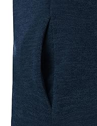 GIVON Men's Long Hooded Shawl Cardigan Open Front