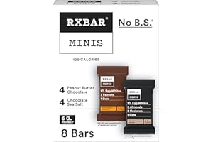 RXBAR Minis Protein Bars, Protein Snack, Snack Bars, Variety Pack, 7.3oz Box (8 Count)