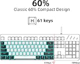 Snpurdiri 60% Mechanical Gaming Keyboard 61 Keys Blue LED Brown Switches view 5