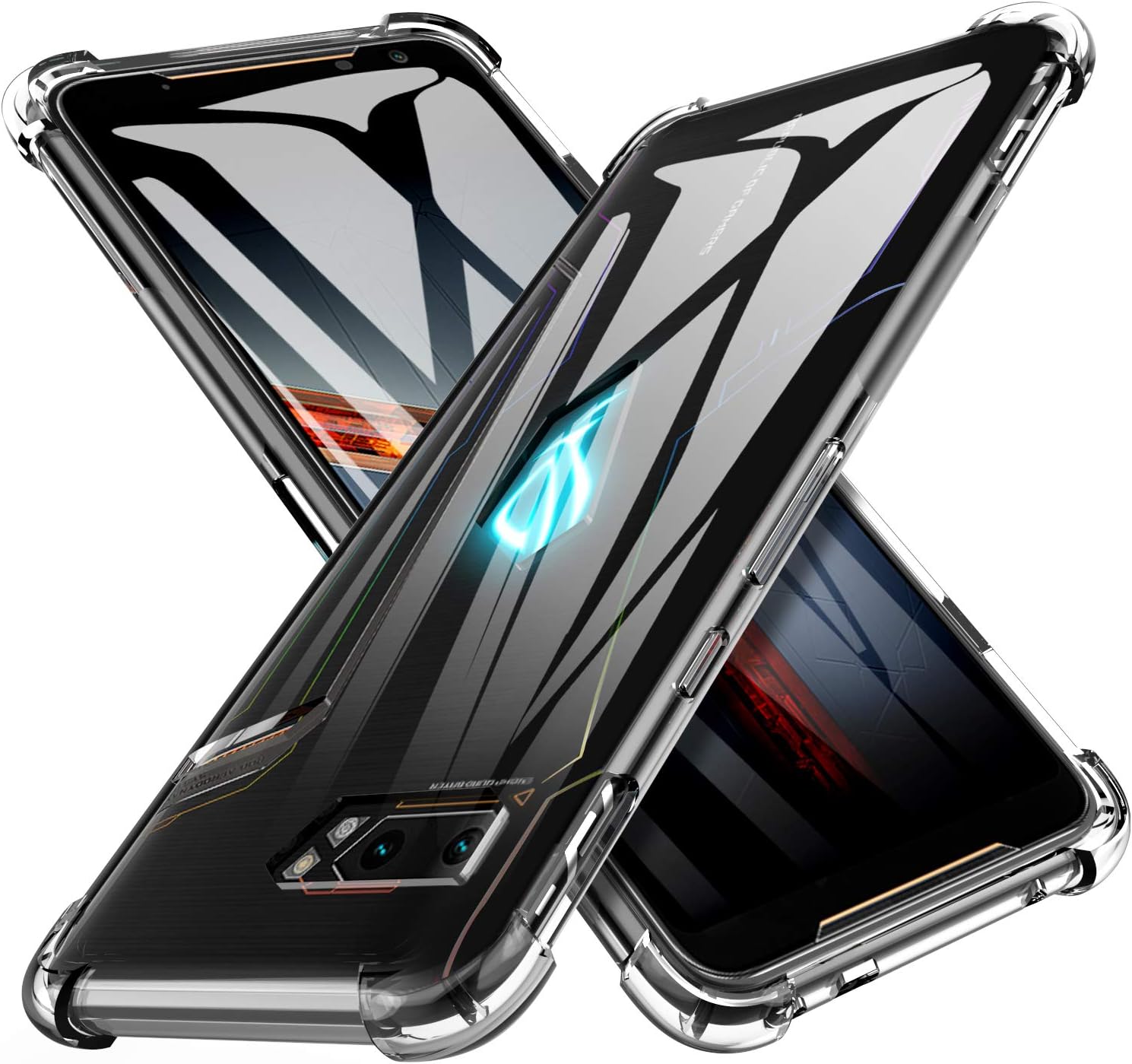 Coque Silicone + Verre Trempé Pour ASUS ROG Phone 9 Pro (6.78") - Protection Anti-choc, Transparente