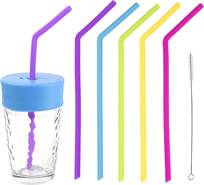 Silicone Straws, Reusable Drinking Straws Kids, Colourful Standard