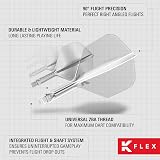 Target Darts K-Flex Integrated Flights and Shafts No.6 Intermediate Clear Pack view 6