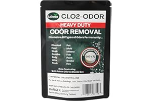 LAKOTA NATURALS CLO2-ODOR Chlorine Dioxide Tablets - 500 x 1g (1.1 Pound) Best Value! Heavy Duty Chlorine Dioxide Odor Removal for Homes, Rooms, Cars, Trucks, Rvs, Vehicles, Buildings and More!