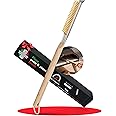 22” Pizza Oven Brush with Stone Scraper - Stainless Steel Bristles, Extra Long Handle, Heat-Resistant - Compatible with Ooni 