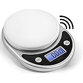 Talking Kitchen Scale for blind of visually impaired - Large Numbers and Loud North American Accent voice (Gray)