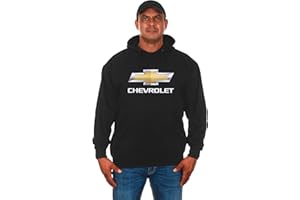 JH DESIGN GROUP Mens Chevy Bow Tie Logo Pullover Black Hoodie