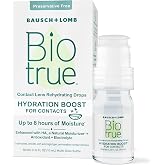 Biotrue Hydration Boost for Contacts, Lubricant Eye Drops, 0.33 Fl Oz | Preservative-free, lubricating contact lens drops, refreshes &amp; moisturizes lenses