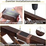 Solpex Solar Deck Lights 16 Pack Brown Warm White Outdoor Waterproof view 7