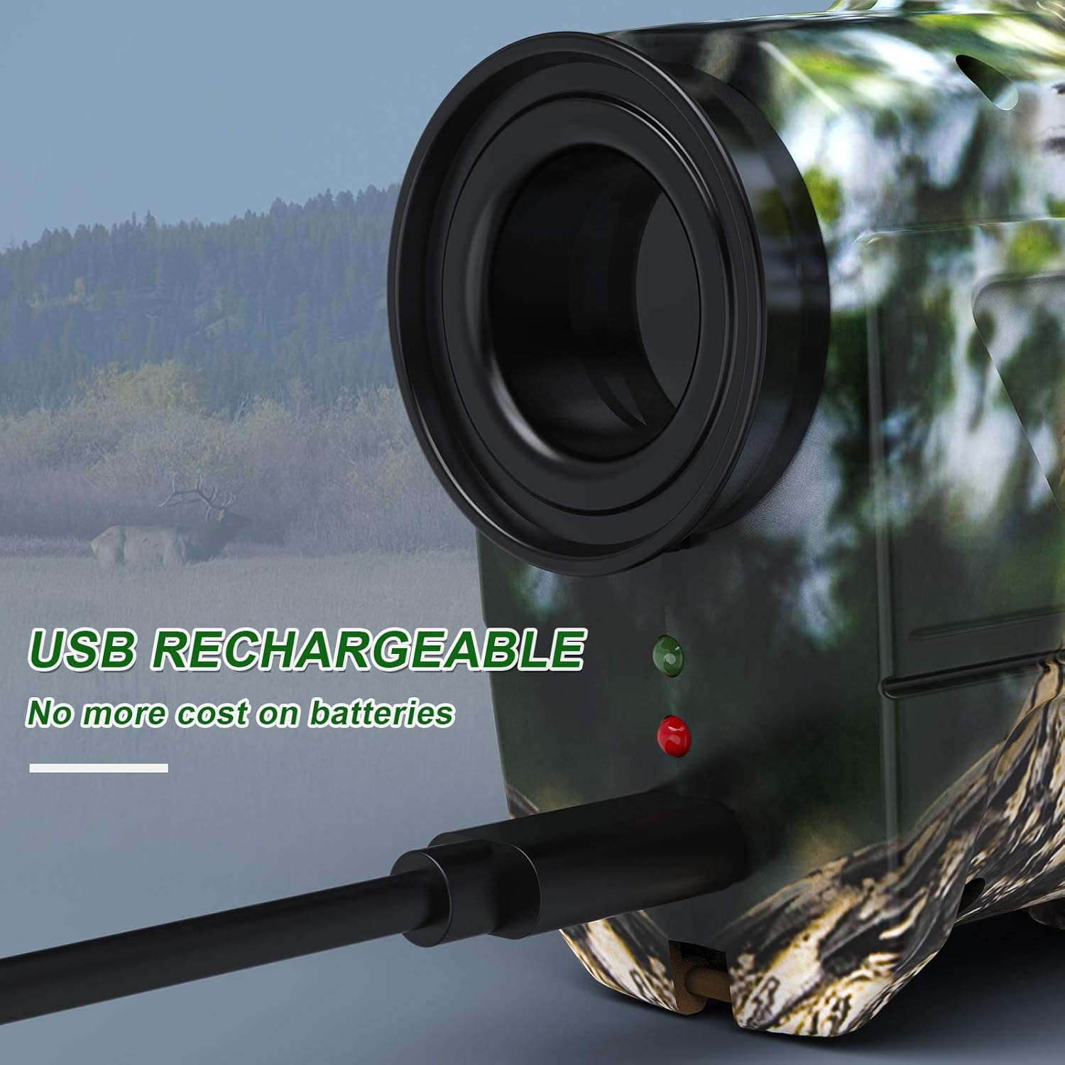 Anyork Rechargeable 1000 Yards Hunting Range Finder, Water Resistant Wild Coma Rangefinder for Shooting, 6X Magnification Laser Rangefinder with Scan, Gift Package : Sports & Outdoors