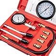 Clatoon 8pcs Petrol Engine Cylinder Compression Tester Kit, Small Engine Compression Tester Automotive Tool Gauge 0-300PSI fo