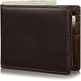 Artpaxy Mens Wallet Bifold Genuine Leather RFID Blocking Wallet for Men with 2 ID Windows 11 Card Holders 2 cash pockets 1 Gift Box