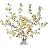 DuHouse 4Pcs Fall Greenery Stems 32" Artificial Fall Leaves Stems Branches for Vase Filler Home Decor Table Centerpieces Garden Decoration