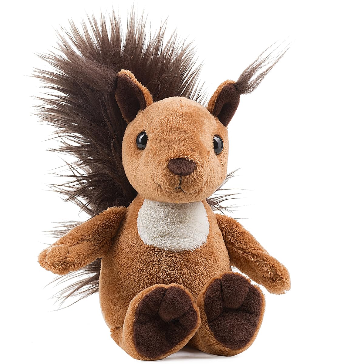 Schaffer Knuddel mich! 5691 Luzy Rudolf Collection Plush Squirrel, Brown/White, 25