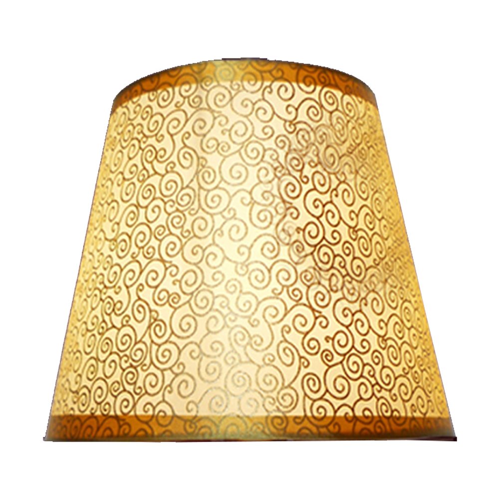 Stehlampe mit E27 Lampenfassung Lampenschirm 16x25x18cm Gold