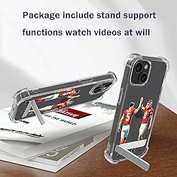 Ecute Football Case for iPhone 15 with Stand,Drop