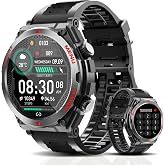 Military Smart Watch,1.52-Inch Smartwatch with Text and Call,24/7Heart Rate Sleep Monitor,Blood Oxygen,and Activity Trackers-