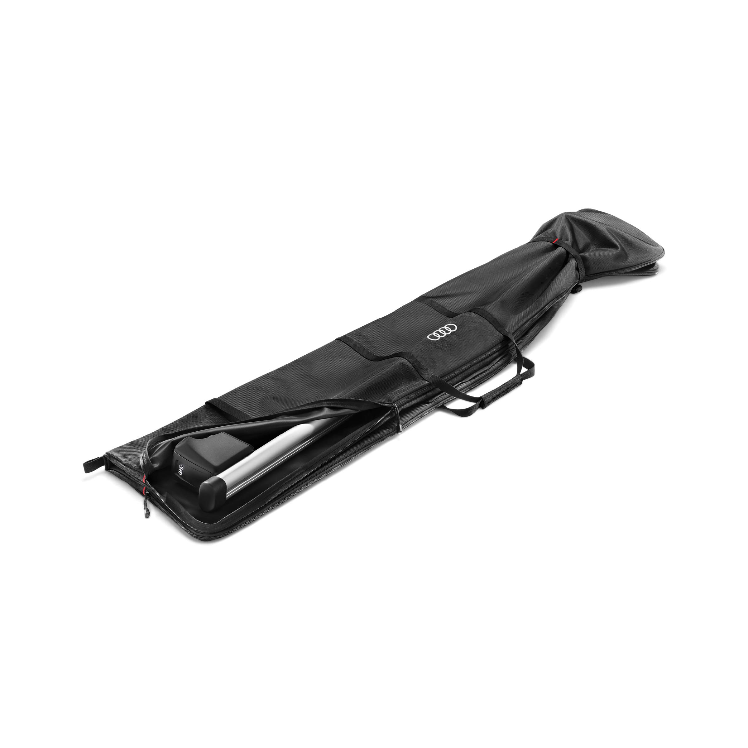 Audi Universal Roof Rack Bag - Black, Soft Shell, Not Water Resistant, Roof Mount, Cargo Carrier