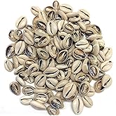 100 Pcs White and Lvory Natural Cowrie Shells Beads Oval Beach Seashells African for Hair Jewelry Making Sea Shells for Crafting,DIY Craft Beads and Bead Assortments