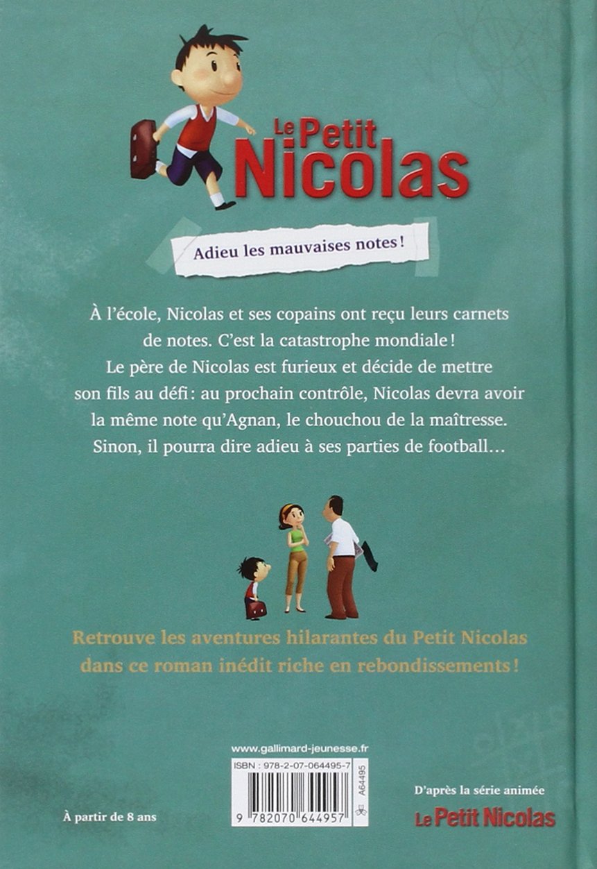 Adieu Les Mauvaises Notes 1 Le Petit Nicolas French Edition Latour Burney Valerie Amazon Com Books Adieu Les Mauvaises Notes 1 Le Petit Nicolas French Edition Latour Burney Valerie Amazon Com Books