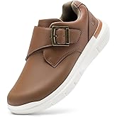 FitVille Extra Wide Walking Shoes for Men Diabetic Swollen Feet Wide Comfortable Casual Dress Shoes for Men with Adjustable Strap