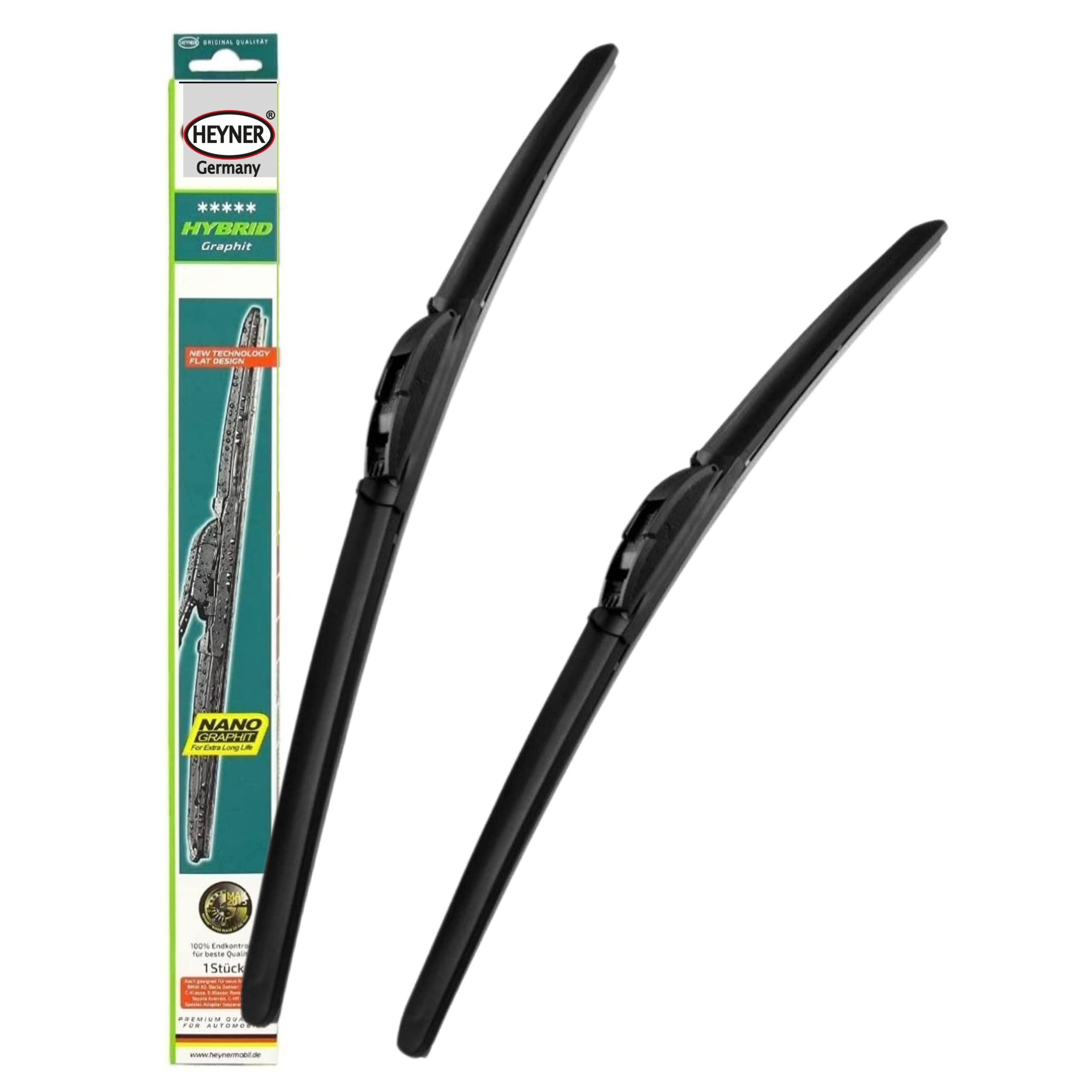 Fits Land Rover Discovery MK3 MK4 Models 2004-2016 Heyner Germany Aeroflat Hybrid Windscreen Wiper Blades 22"22" Front Replacement Set HH2222H