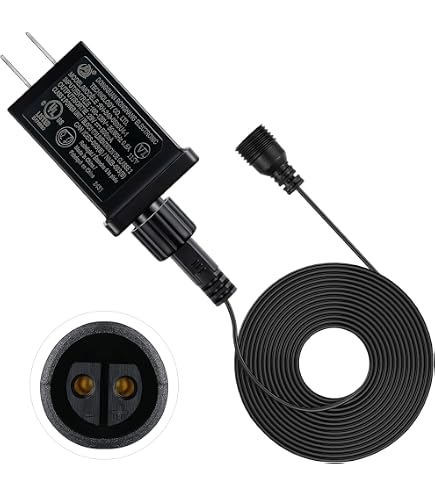 New Replacement Christmas Lights Power Cord Foot Switch Raintight 1/2inch Plug