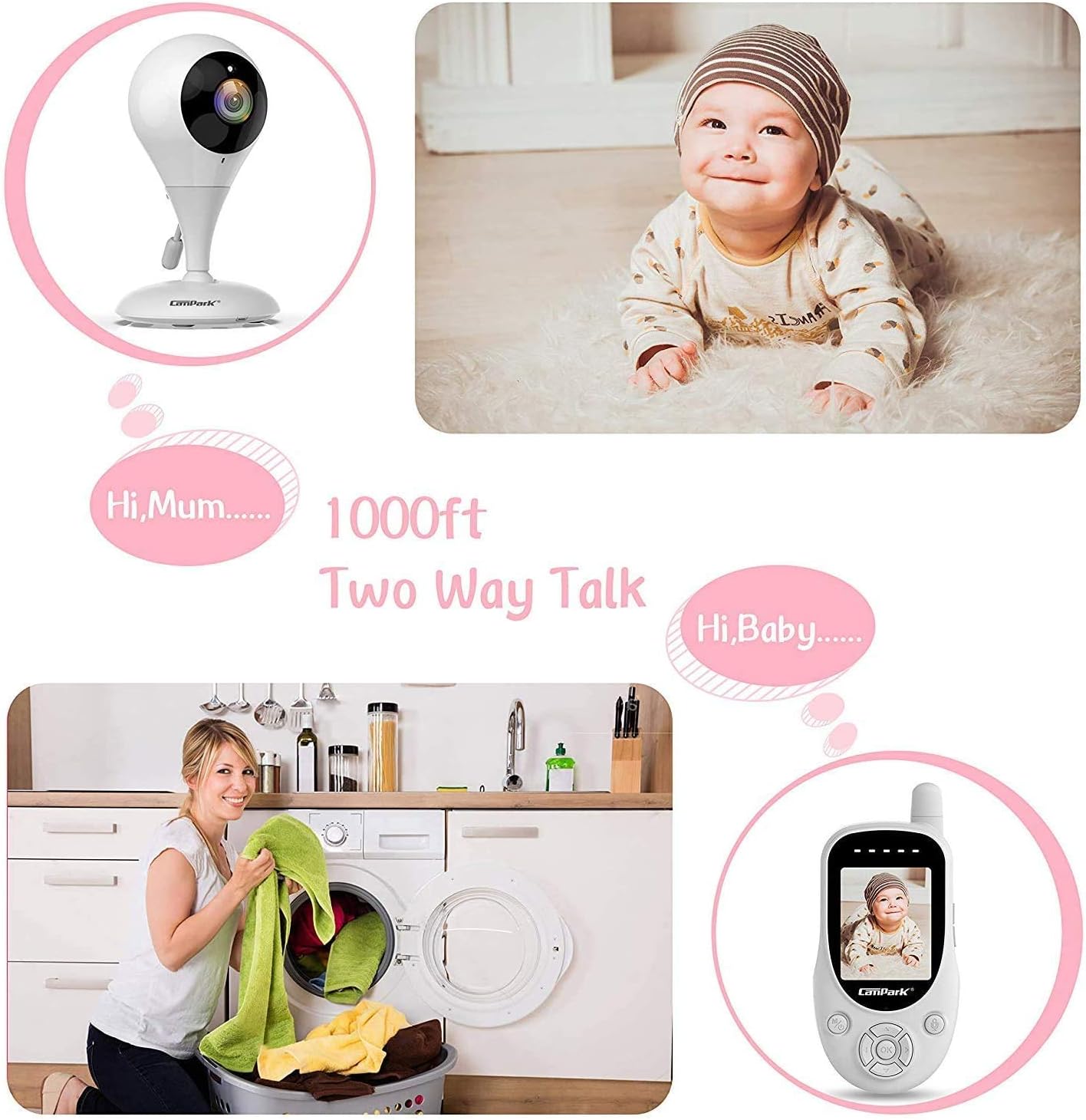 campark video baby monitor