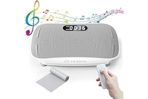 Yesoul Vibration Plate Exercise Machine for Lymphatic Drainage Weight Loss, Power Plate Vibration Platform with Bluetooth Remote, Full Whole Body Workout Equipment for Women Men, 300-400 lbs Capacity