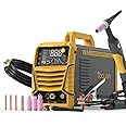 TOOLIOM 200A AC/DC TIG Welder with Pulse, Dual Voltage 110V/220V, Aluminum Welder with IGBT Inverter, Large LED Display, AC TIG/DC TIG/Pulse TIG/SPOT TIG/Stick Multiprocess Welding Machine