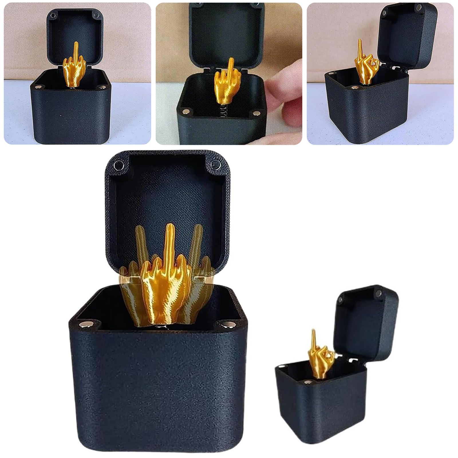 Middle Finger in a Box,Finger Surprise Gift Box, Surprise in a box Middle Finger Gift Box, Funny Middle Finger in Box, Surprise Prank Gift for Adults,Christmas Novelty Fun Prank Gift (1Set)