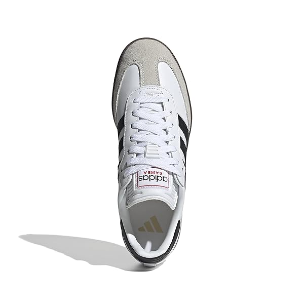 ADIDAS UNISEX-ADULT SAMBA INDOOR, WHITE/BLACK/VIVID RED, 7.5
