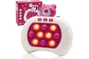JOINBO Valentines Fast Push Bubble Game Animal for Kids & Adults [Pop Fidget Quick Push Game] [Light up Puzzle Speed Push Game] [Handheld Fidget Game Toy] Gift for Girls Age 3-12