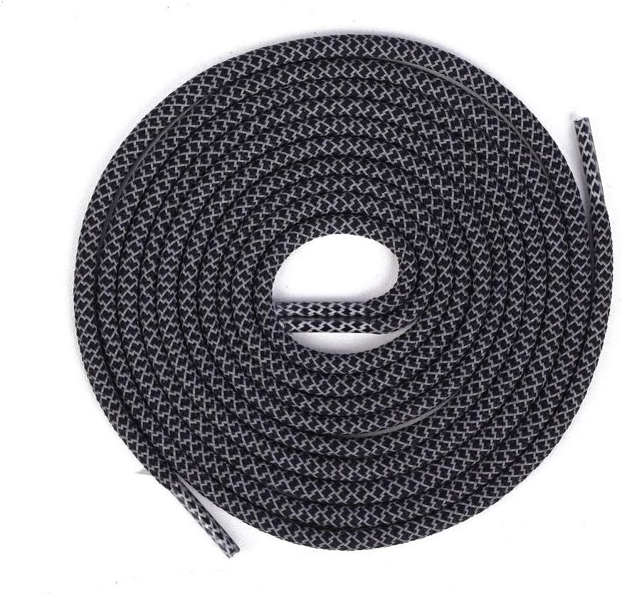 Reflective Round Athletic Sport Casual Shoe Laces Strings Shoelace (2 Pair Pack)