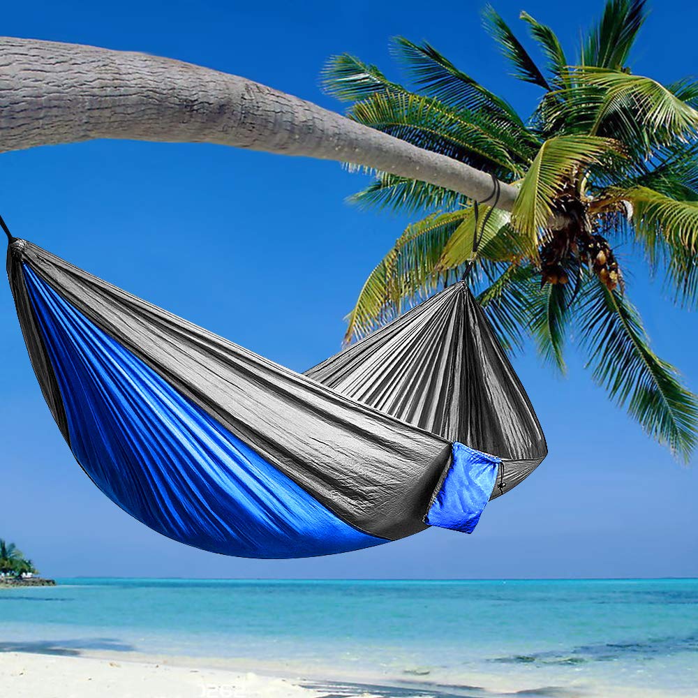 RGOSIM STARCS Comfortable Hammock Outdoor Double Adult Indoor Sleeping Leisure Camping Portable Swing Single Parachute Chair Lazy Nylon Fabric