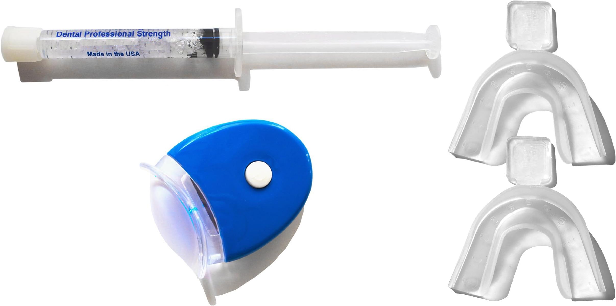 Non-peroxide teeth whitening light kit.