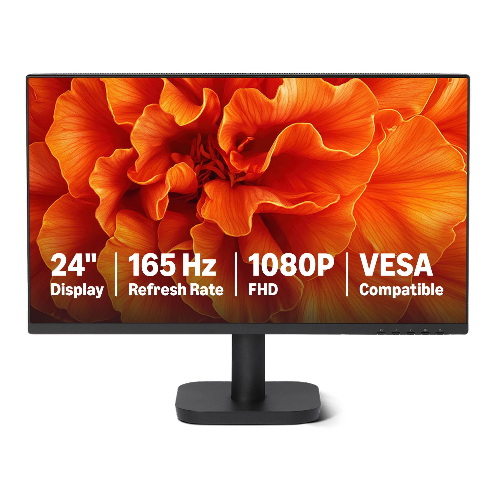 Photo 1 of *UNTESTED*
Amazon Basics 24 Inch (23.8 inch viewable) Gaming Monitor, FHD 1080P, 165Hz, VESA Compatible, Adaptive sync, 1ms Response, Black