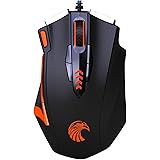 Gaming Mouse KingTop Programmable Optical Gamer Mouse with 4000 DPI 13 Programmable Button Weight Tuning Cartridge