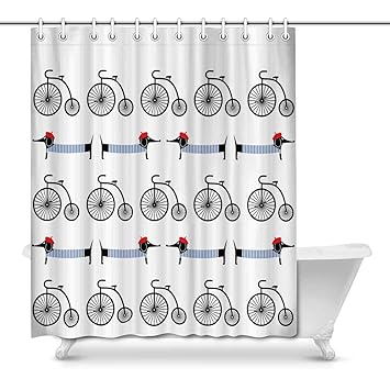 Amazon Com Interestprint French Style Dog With Retro Bicycle