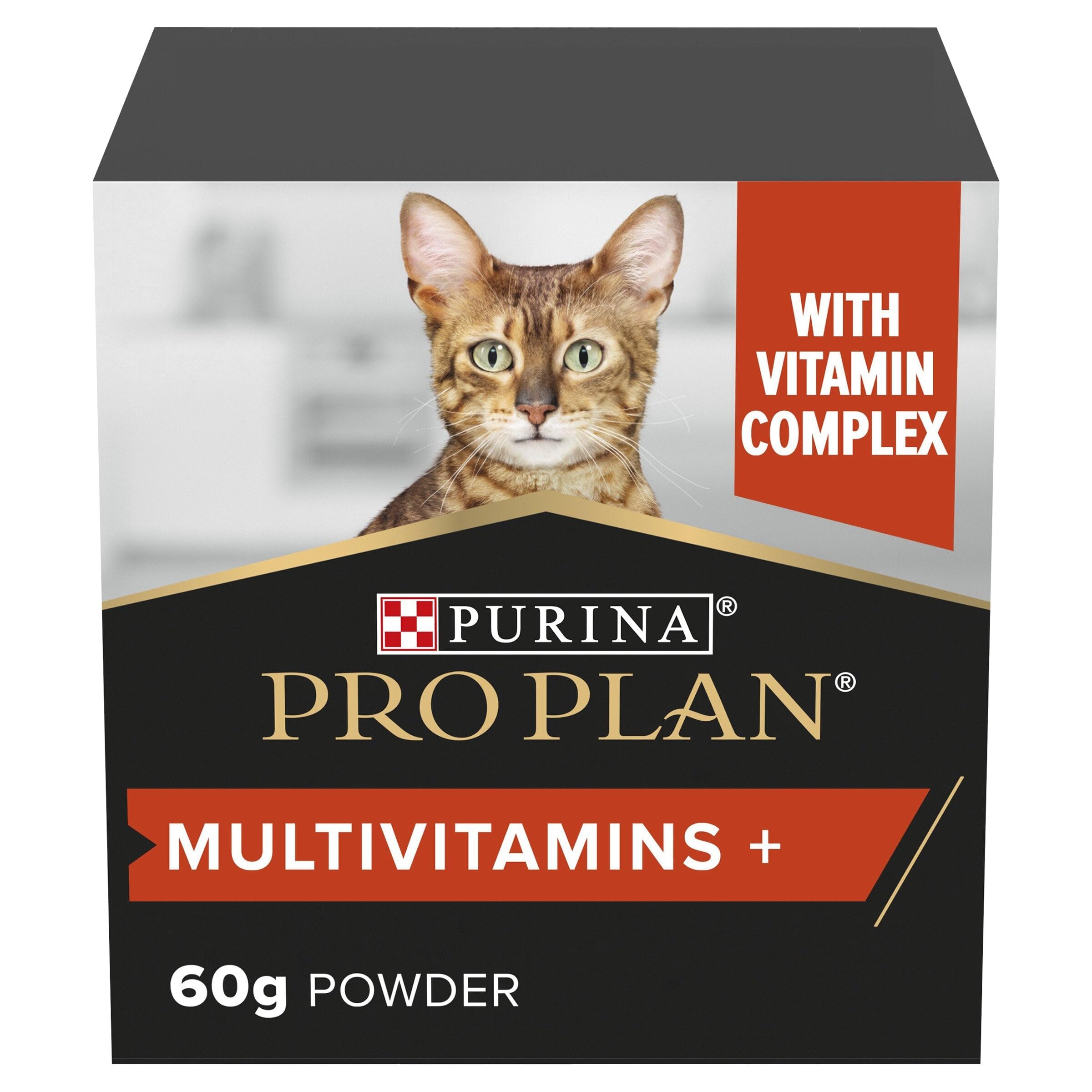 PRO PLAN Cat Multivitamins Supplement | Supports vitality, overall health| with vitamin B complex | Adult and Senior cats | Powder 60 g​