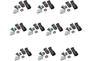 Lightronic 10 Sets Deutsch DT 2-Pin Black Connectors Kits Adapters Male & Female (16-20AWG 2pin)