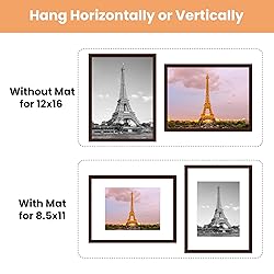 upsimples 12x16 Picture Frame Set of 5, Display