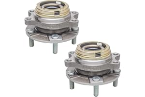 TUCAREST HA590125 x2 (for AWD) Front Wheel Bearing and Hub Assembly Compatible with in-finiti G25 G35 G37 Q40 Q50 Q60 Q70 Q70L QX50 QX70 EX35 FX35 EX37 FX37 FX45 FX50 M35 M37 M45 M56 [5 Lug w/ABS]