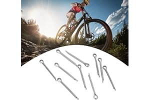 Brake Pad Pin, Rustproof Stainless Steel 10Pcs Set for Bike Disc Brake Pads Lock Pins, Split Cotter Pins for Mountain Bike, R