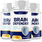 (3 Pack) Brain Defender Supplement Pills, Supplement Formula (180 Capsules)