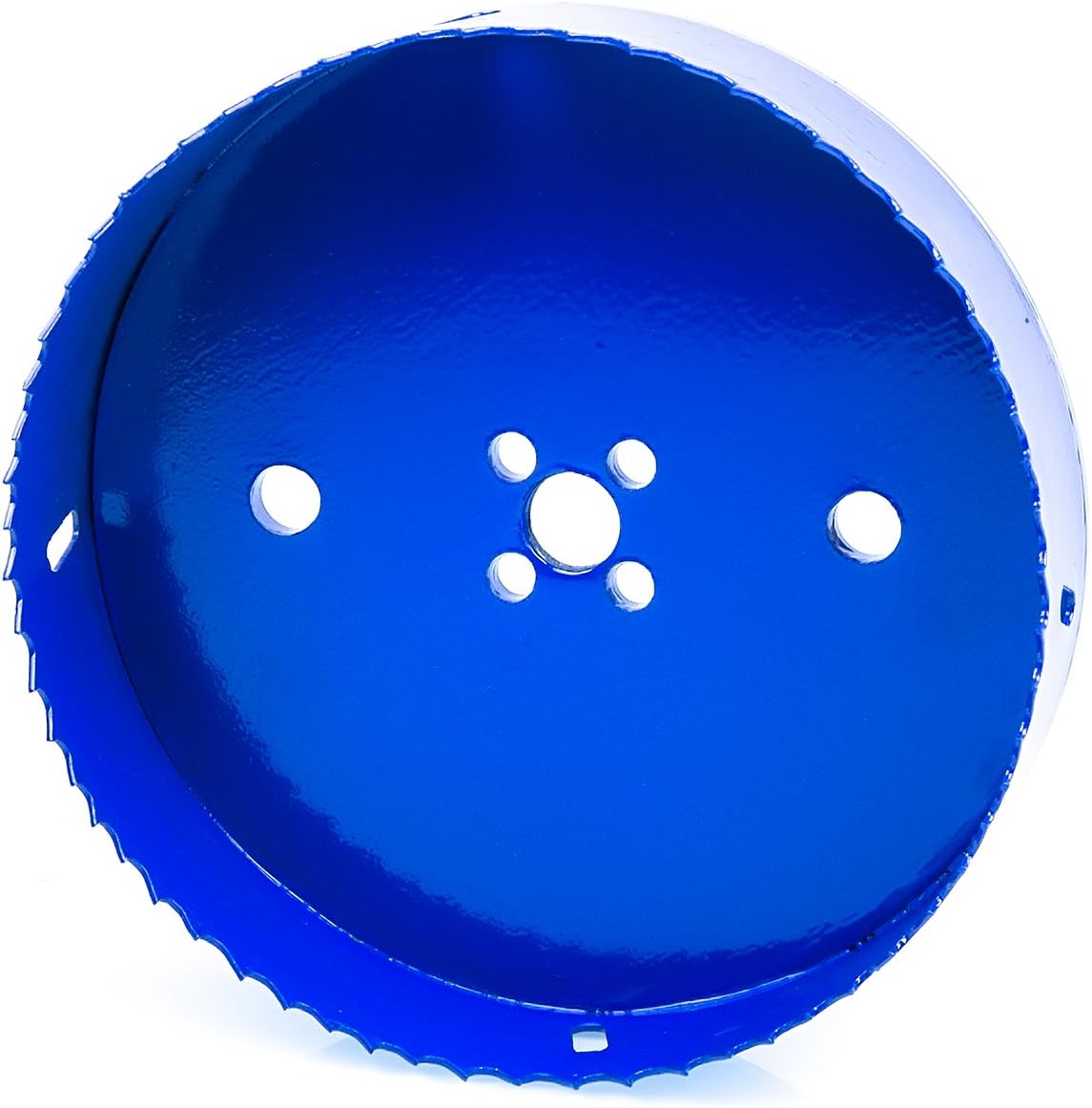 Eliseo 6 inch 152 mm Hole Saw Blade for Cornhole Boards/Corn Hole Drilling Cutter & Hex Shank Drill Bit Adapter for Cornhole Game/Carbon Steel & BI-Metal Heavy Duty Steel (Blue): Home Improvement