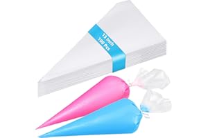 100Pcs Disposable Piping Bags, 13 Inch Anti Burst Pastry Bags - Icing Piping Bags for Frosting - Suitable for Baking and Cake